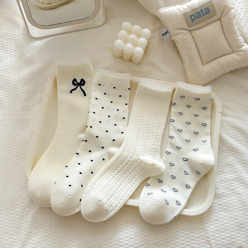 Tất nữ trung cổ mùa thu đông – phong cách công chúa, tiểu thư dễ thương T411