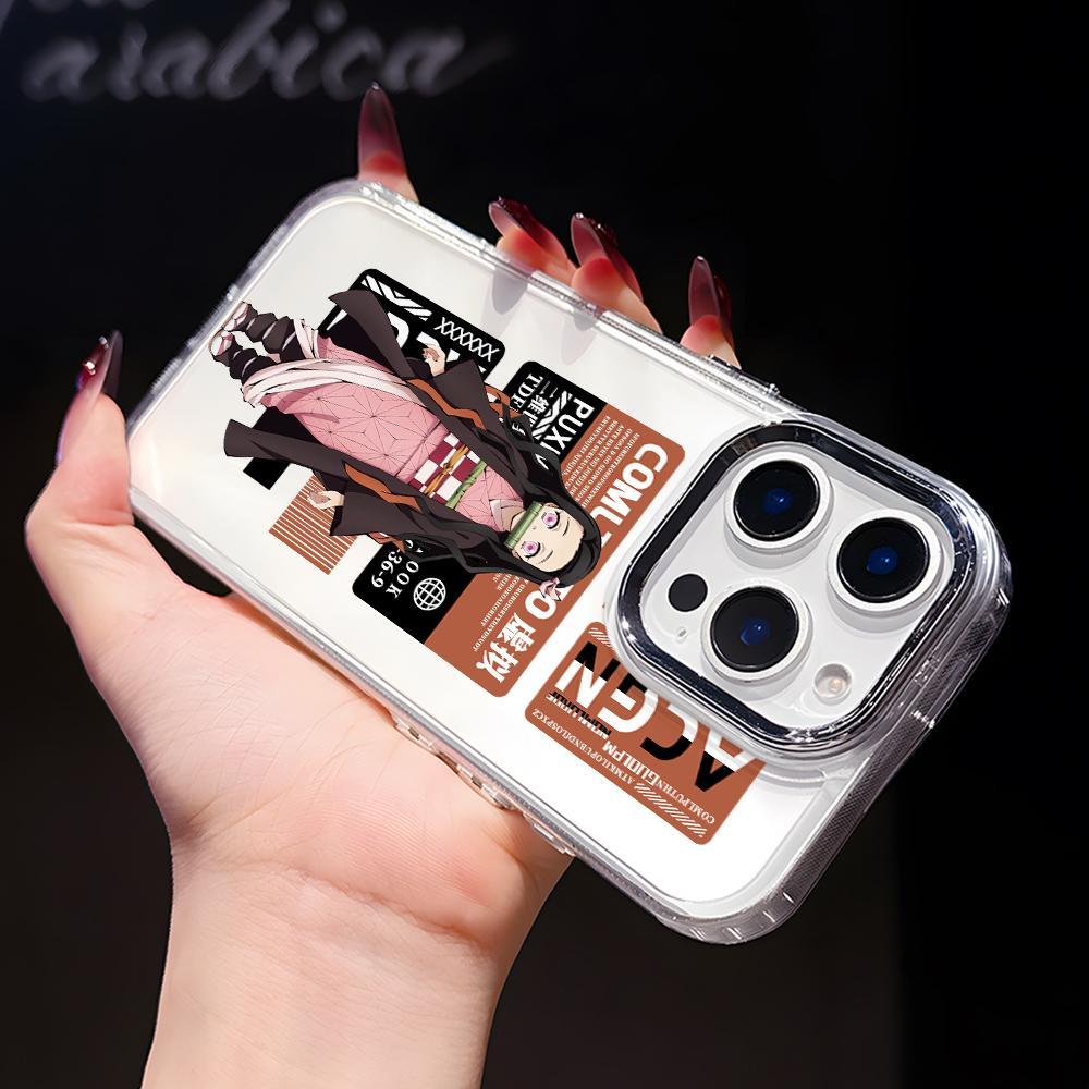 Ốp điện thoại truyện tranh Demon Slayer Zenitsu Nezuko cho Apple iPhone 17 Air 16 15 14 13 12 11 Pro
