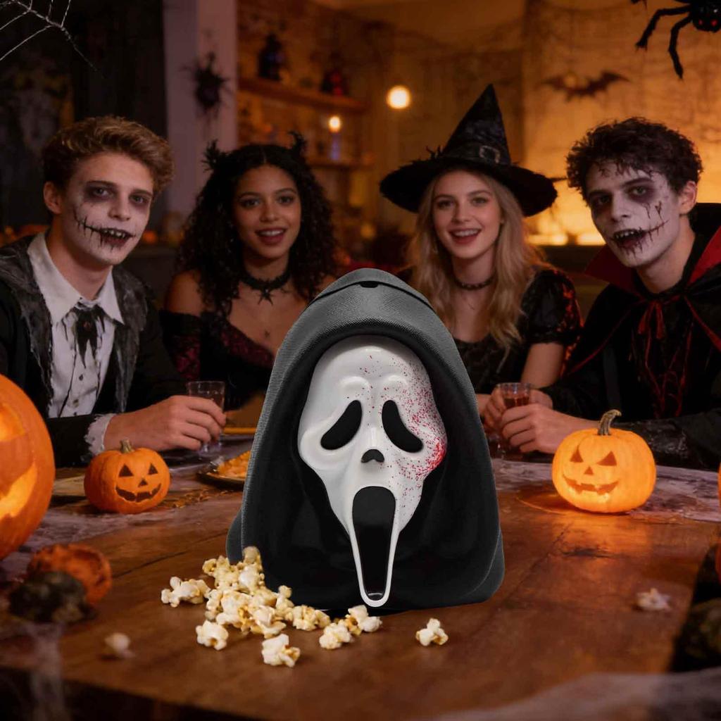 Kinh Dị Đầu Lâu Bắp Rang Xô Kinh Dị Đầu Lâu Thiết Kế Đồ Ăn Nhẹ Tổ Chức Bắp Rang Hộp Đựng Xô Cho Phim