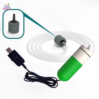 Máy bơm không khí oxy bể cá JESJELIU, Máy sục khí di động có thể điều chỉnh tốc độ, Máy tạo oxy nhỏ Tắt tiếng Sạc USB siêu yên tĩnh Bộ lọc bể cá