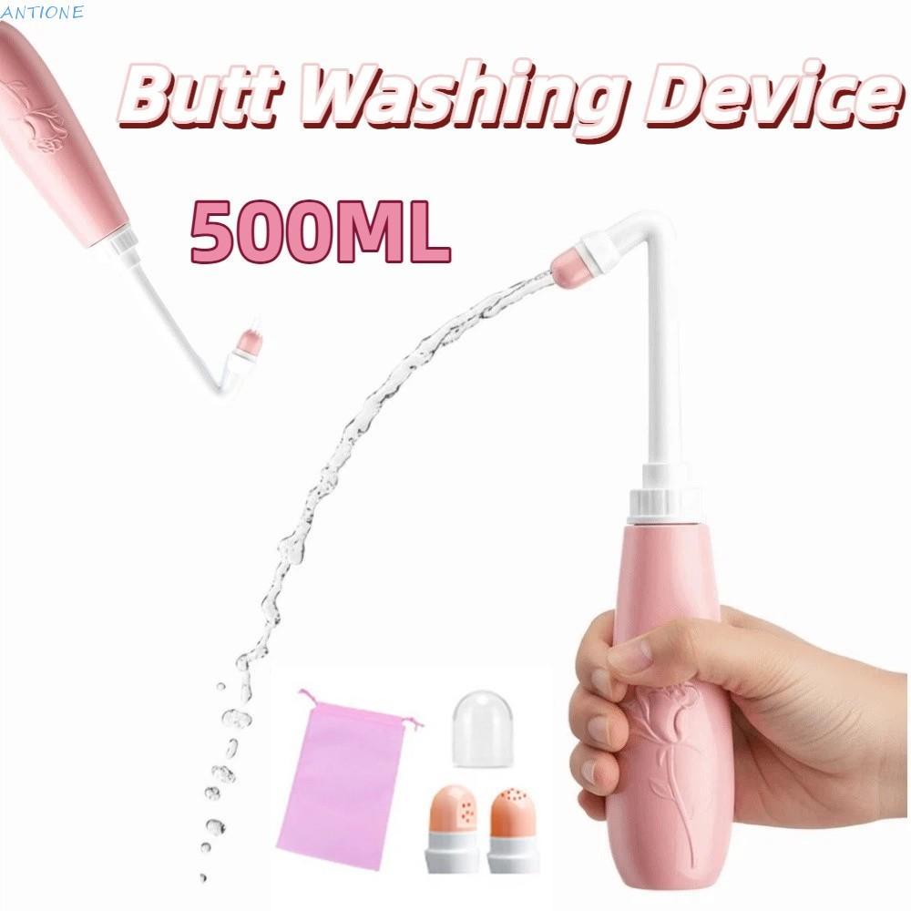 Máy phun Bidet cầm tay ANTIONE, Chậu rửa cầm tay tiện dụng 500ml, Giặt hậu môn Vòi phun cầm tay mềm 
