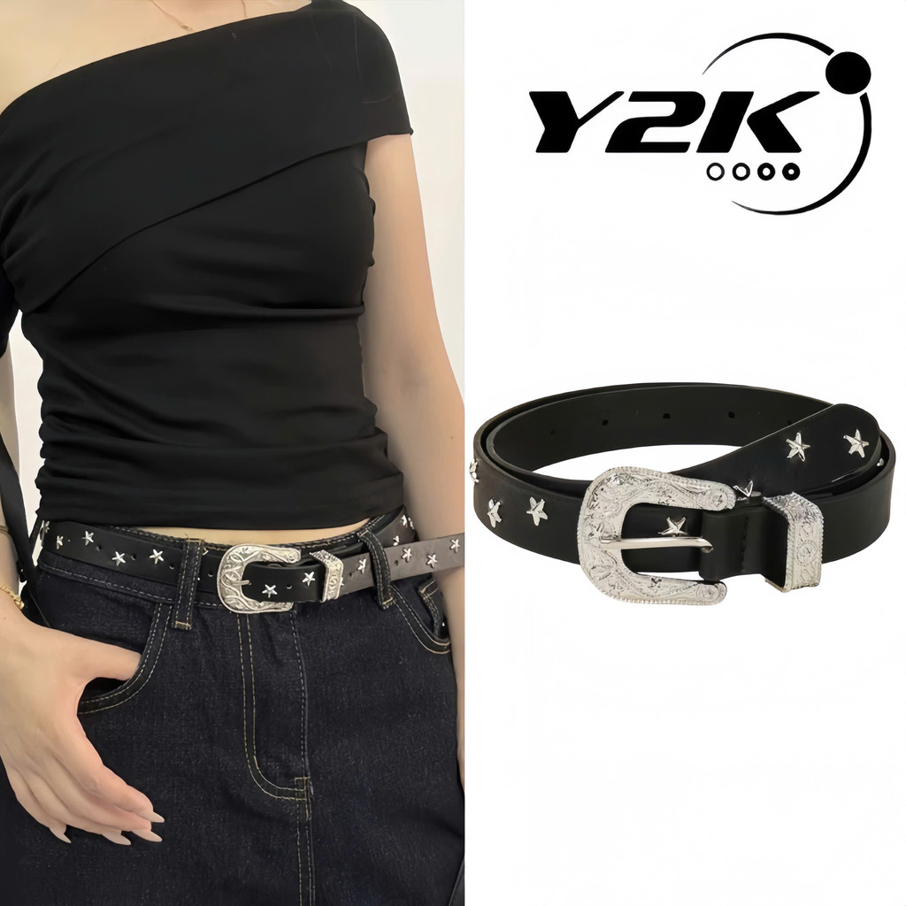 Thắt lưng trang trí theo phong cách Ins độc đáo phong cách Kuu Clothes cổ điển âu mỹ- Thắt Lưng Y2K 