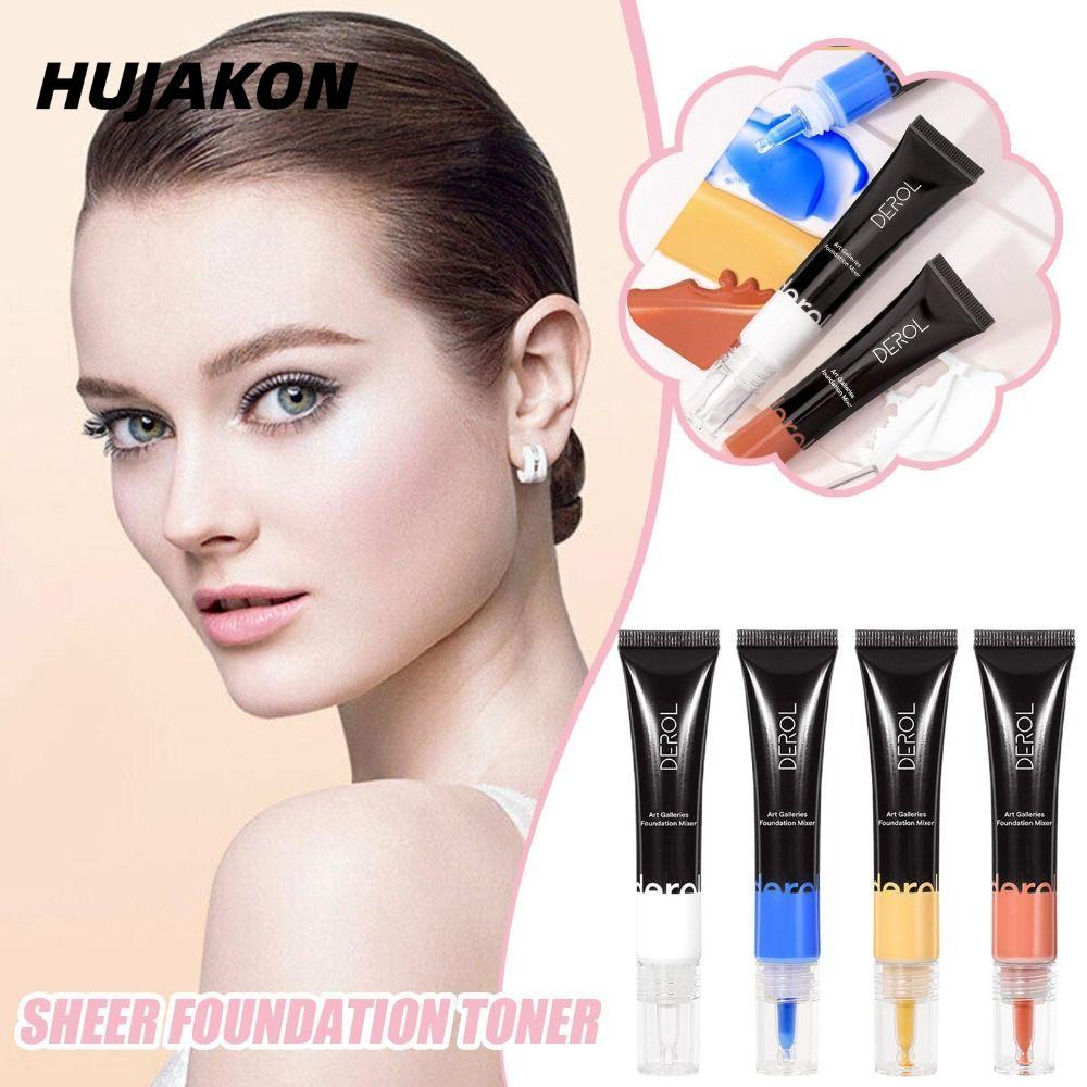HUJAKON Color Corrector Portable Blue Foundation Mixing Pigment to Natural Undertone Color Adjuster