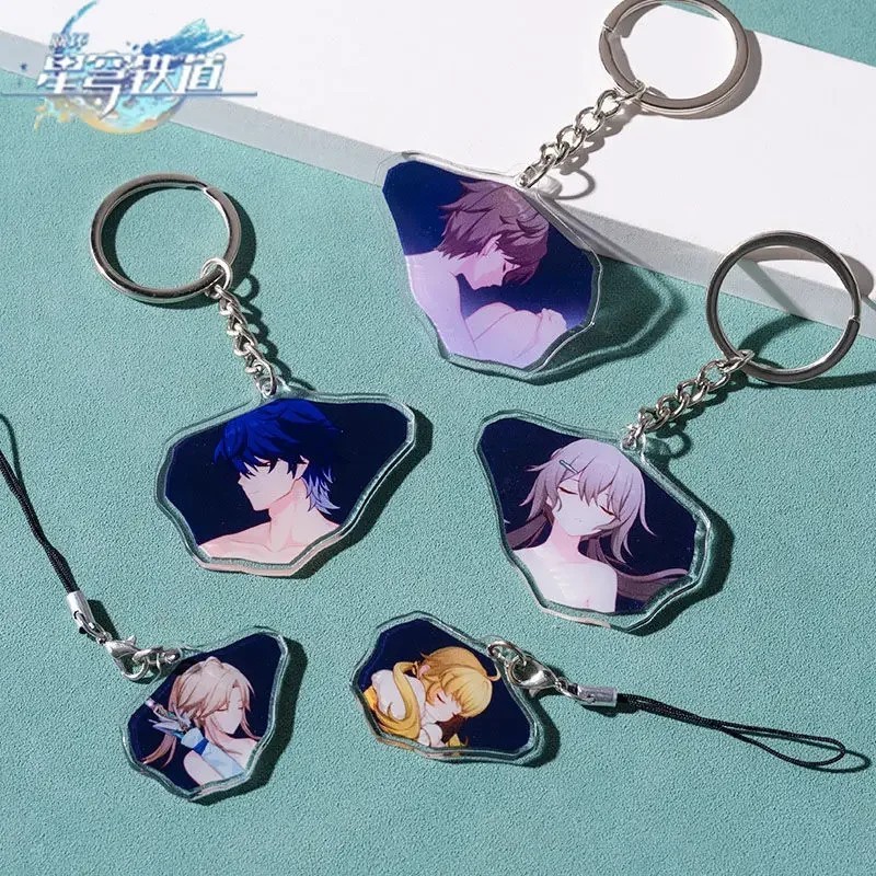 Móc khóa Honkai Star Rail hình Tinh Hồn 6 Eidolon 6 Acrylic Mica trong suốt trang trí Fu Xuan Jingli