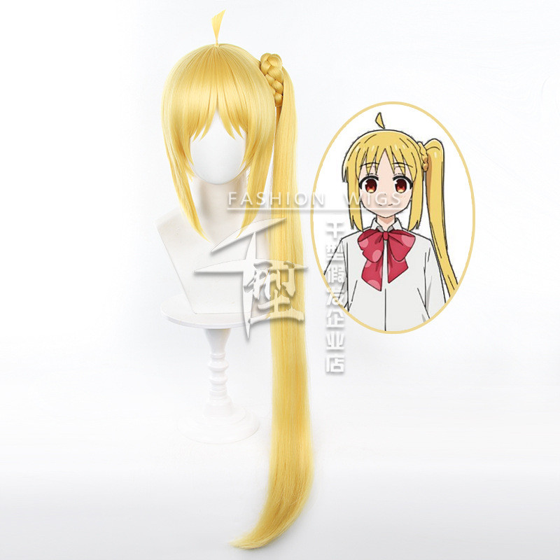 Nijika Ijichi Cosplay Tóc Giả Anime Bocchi The Rock Dài Vàng Chịu Nhiệt Tổng Hợp Tóc