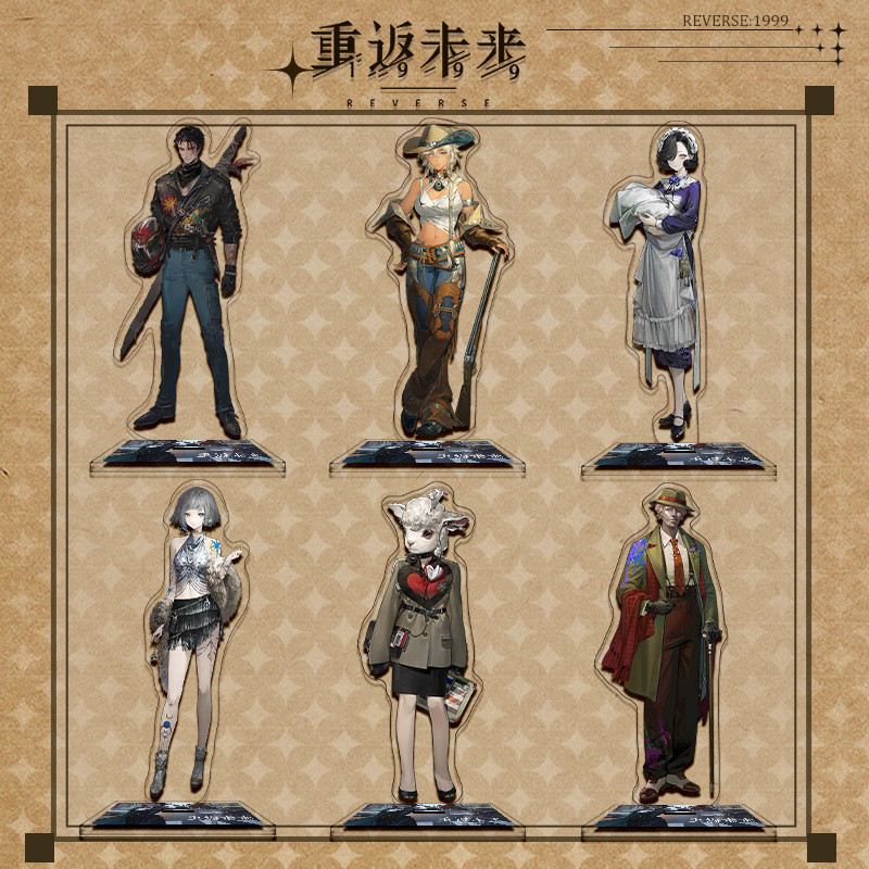 15CM Reverse:1999 Game Stand Acrylic Cartoon Figures Sonetto Regulus Schneider Desk Display Cosplay 