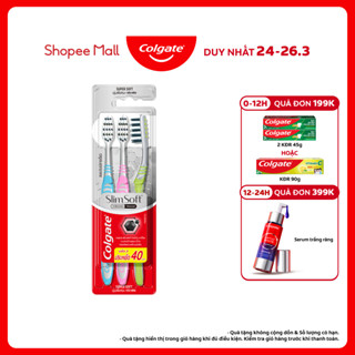Bàn chải Colgate Slimsoft Between Charcoal lông chải mềm mảnh xen sợi phủ than hoạt tính