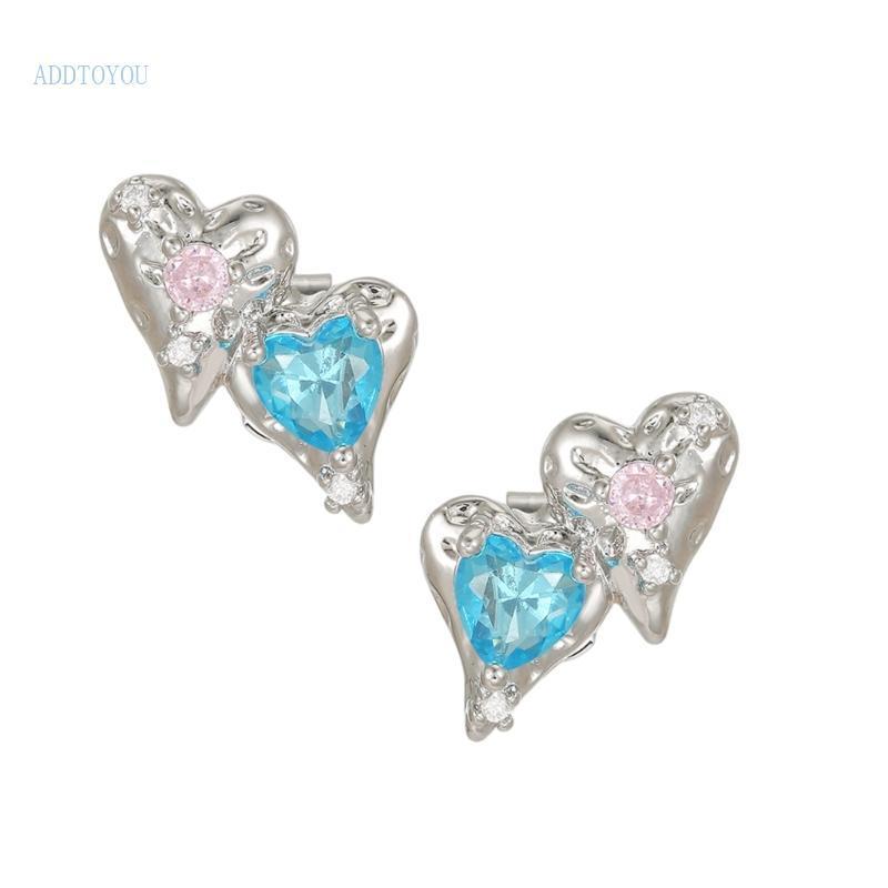 [3C] Kẹp tai thiết kế hình trái tim hai màu trang trí cho Freeclip 1 thế hệ 2