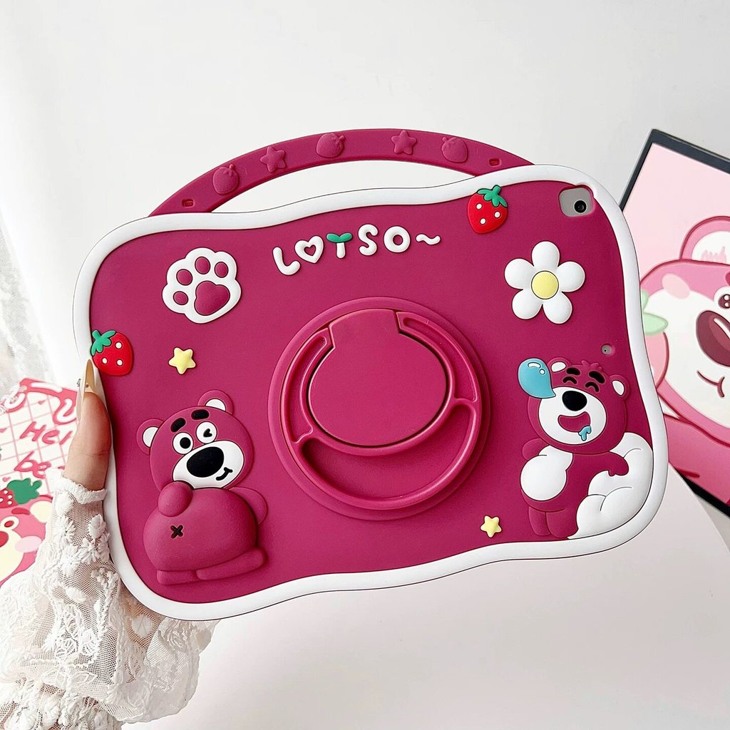 Phim hoạt hình động vật dễ thương thích hợp cho 2025 vỏ bảo vệ silicon 11 inch ipadair mới A2898 vỏ 