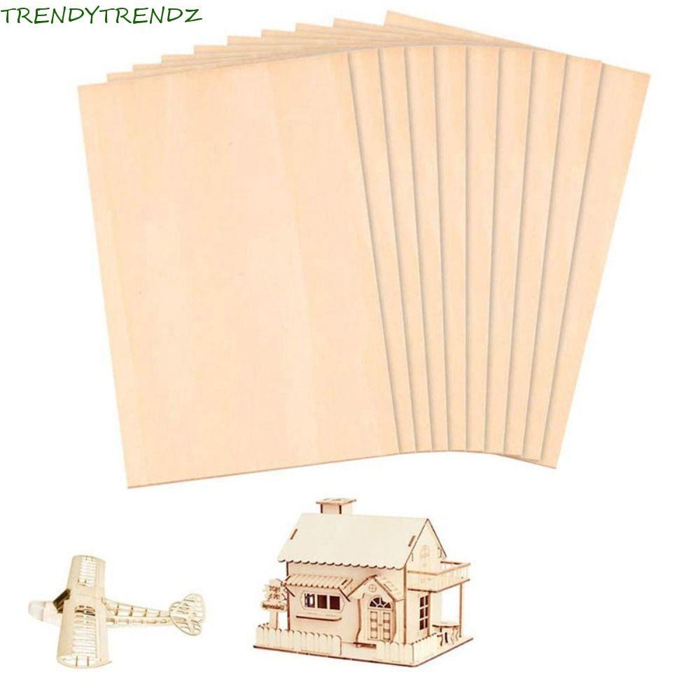 TRENDYTRENDZ Gỗ Basswood Gỗ Tự Làm Mẫu Gỗ DIY Nhà Gỗ Vật Liệu Mô Hình Trẻ Em Vật Liệu Xây Dựng Vật L