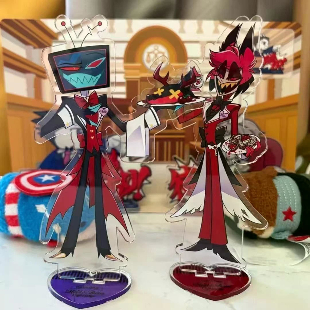 [Sản phẩm ngôi sao tự in] Hell Inn Clear Stand Card Evil Boss A Coffee Alasto Trang trí máy tính để 