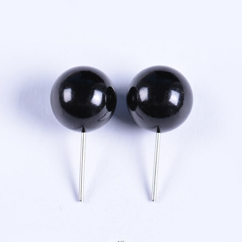 Tự Làm Búp Bê Búp Bê Chất Liệu Mắt Kim Loại Đậu Đen Mắt Thẳng Thanh Trong Suốt Đen Bóng Mắt Nam Nữ I