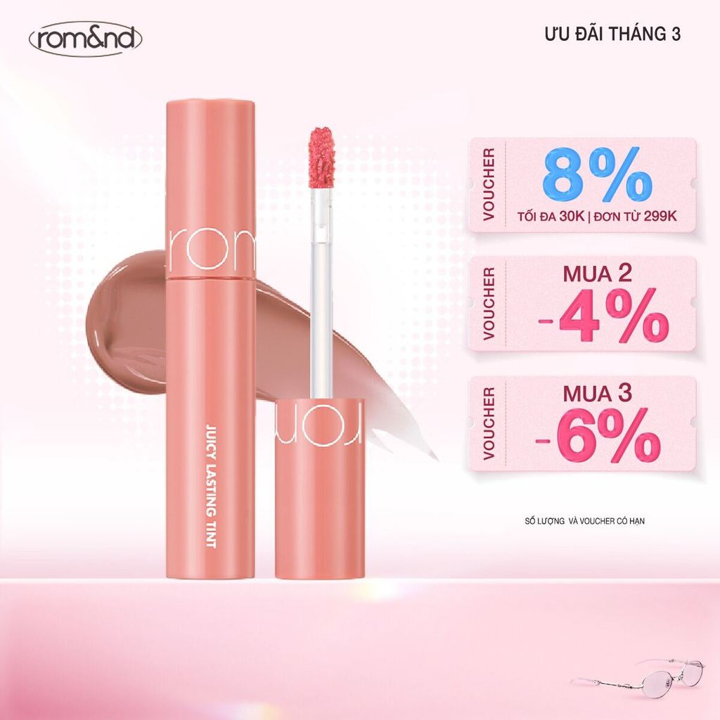 [Rom&nd] Son Tint lì cho môi căng mọng Hàn Quốc Romand Juicy Lasting Tint 5.5g