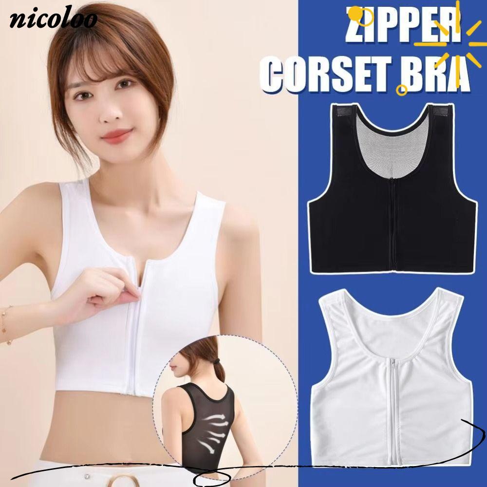 NICOLOO Áo Tank Tops & Vest Định Hình Dáng Ngực, Chất Kết Dính, Phù Hợp Style Tomboy