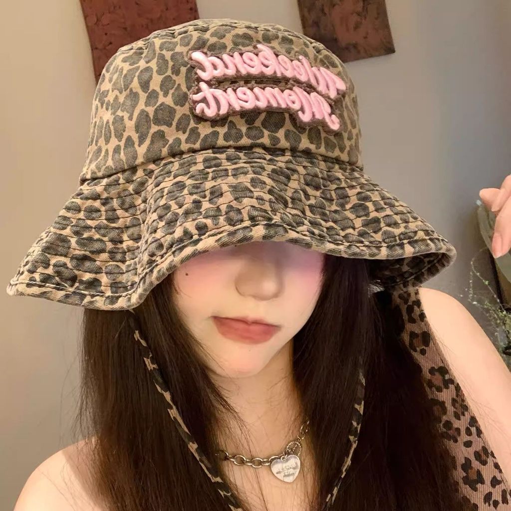 Quần Áo Nữ MUXI - Mũ Xô Da Báo Retro Xu Hướng Mới Xuân Hè