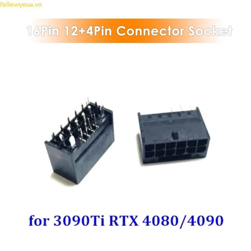Fol 16Pin PCIE5 0 Card Đồ Họa Cổng Nguồn Card Đồ Họa Đầu Nối Nguồn Cho 3090Ti RTX4080 RTX4090 Card Đ