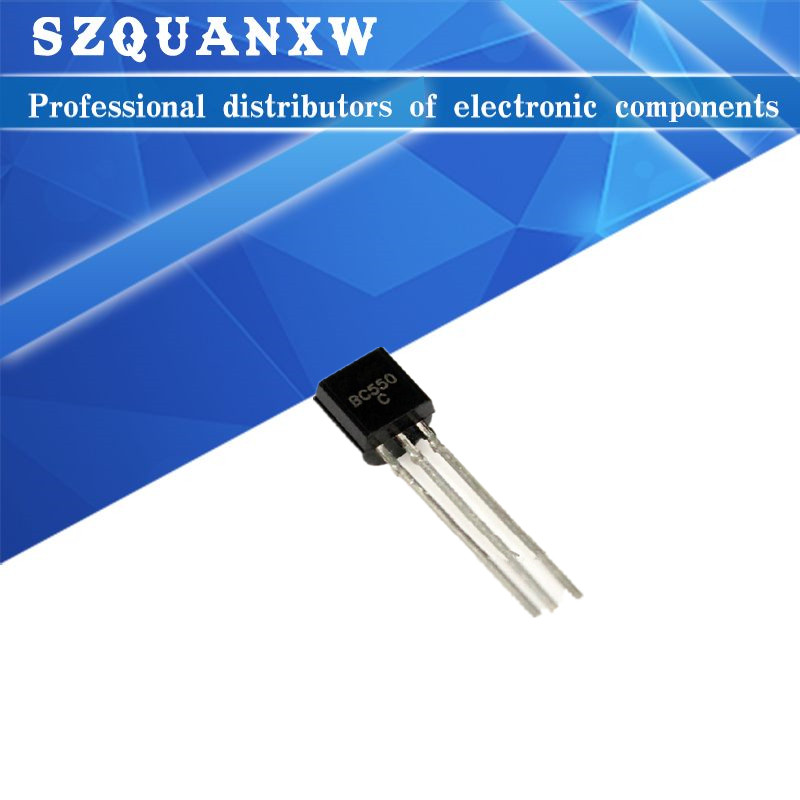 Bộ 50 BC550C + BC560C mỗi 25 chiếc BC550 BC560 TO92 Transistor DIP-3 45V 0.1A TO-92 Mới Chính Hãng