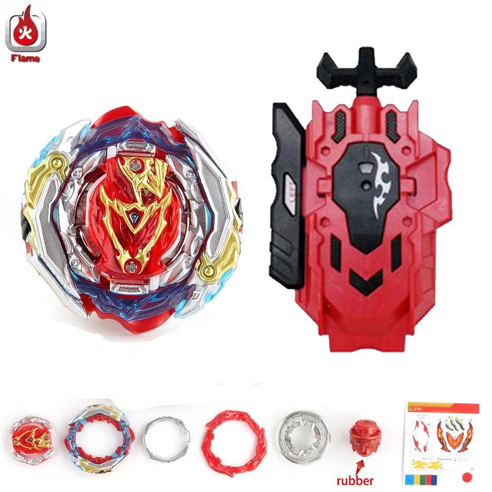 Gyro Bey Burst B-201 Zest Achilles, thương hiệu Ngọn lửa với Bộ phóng hoặc đồ chơi quay một mảnh