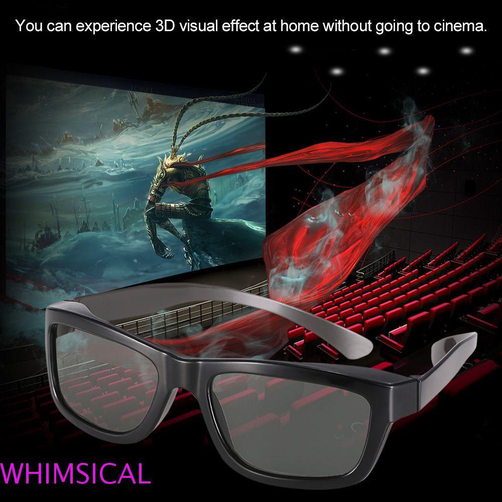 Kính 3D WHIMSICAL TV Khung Đen Máy Chiếu Phim 3D Game DVD Tầm Nhìn 3D