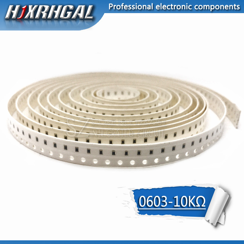 300 CÁI 0603 Chip Điện trở cố định Điện trở SMD 10K ohm 103 hjxrhgal