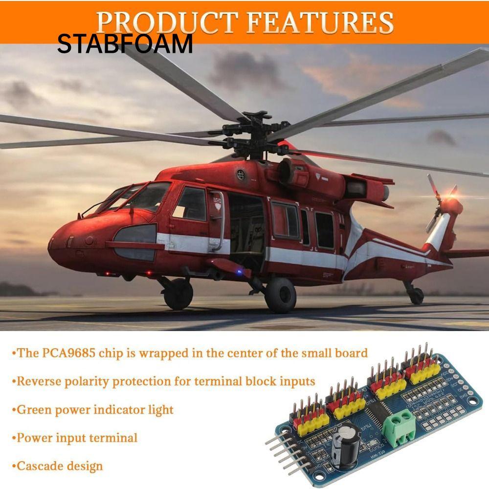 Mô-đun STABFOAM PCA9685PW, Trình điều khiển động cơ servo 12 bit 12 kênh, Dự án robot bảng điều khiể