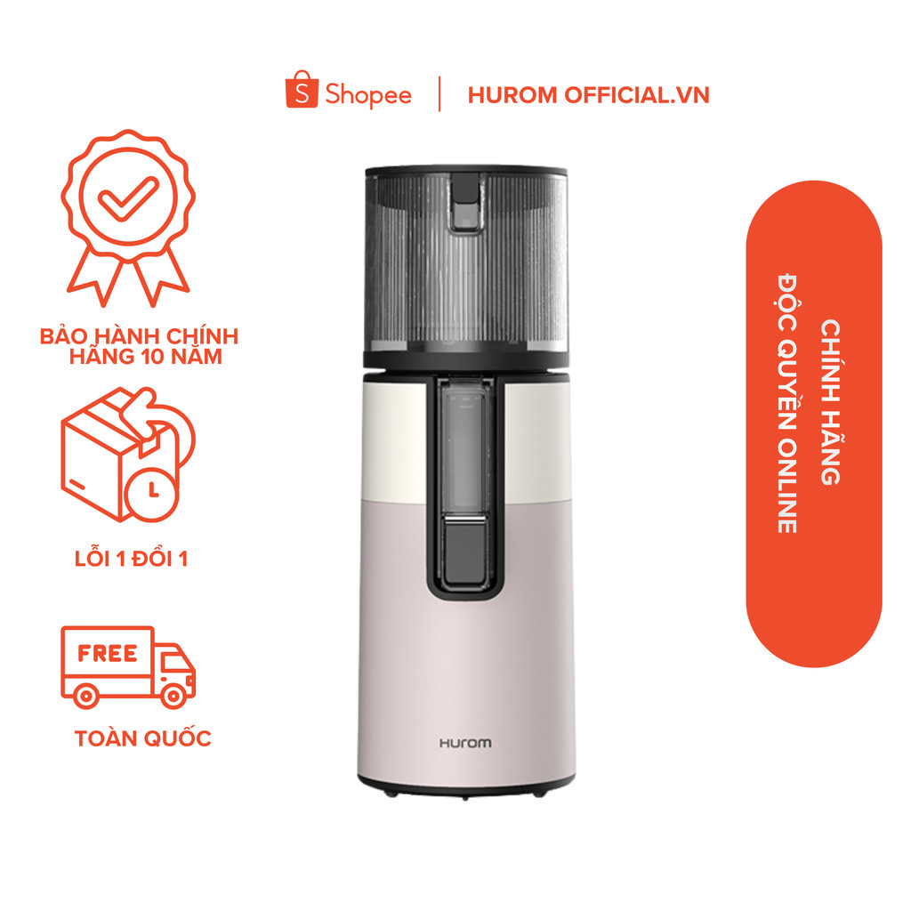 Máy ép chậm Hurom H400( Màu Trắng-Hồng) - Bảo hành chính hãng 10 năm - Phân phối độc quyền tại Việt 