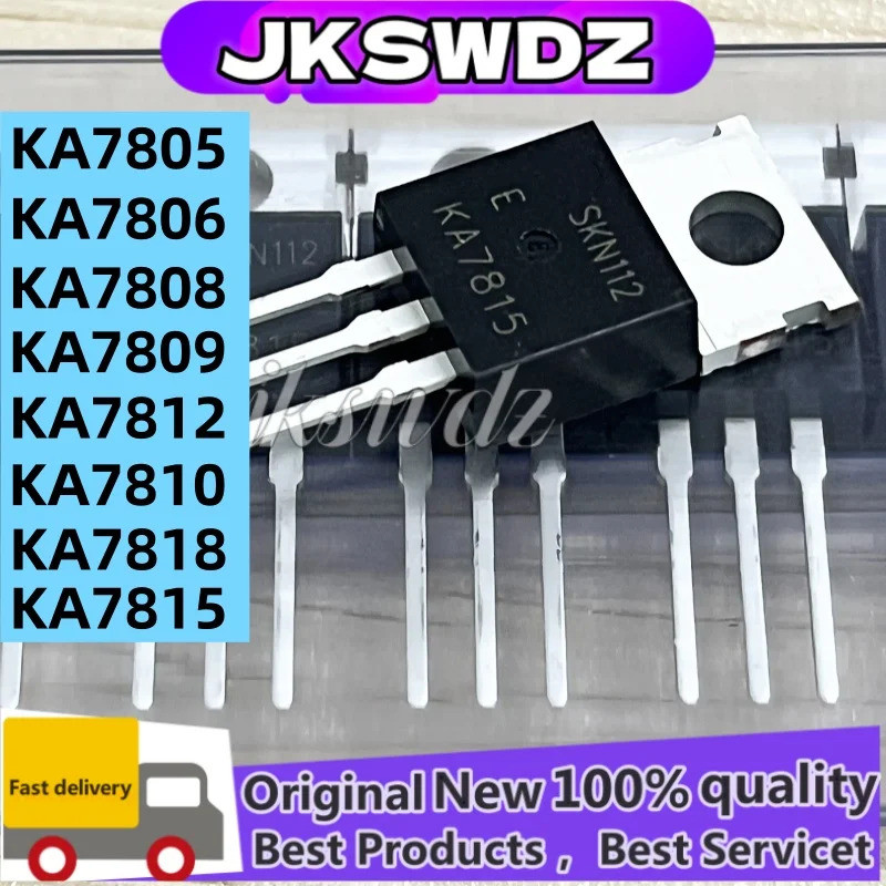 1-5 Chiếc 100% Mới KA7808 KA7805 KA7806 KA7809 KA7810 KA7812 KA7815 KA7818 KA7844 TO-220 Transistor 