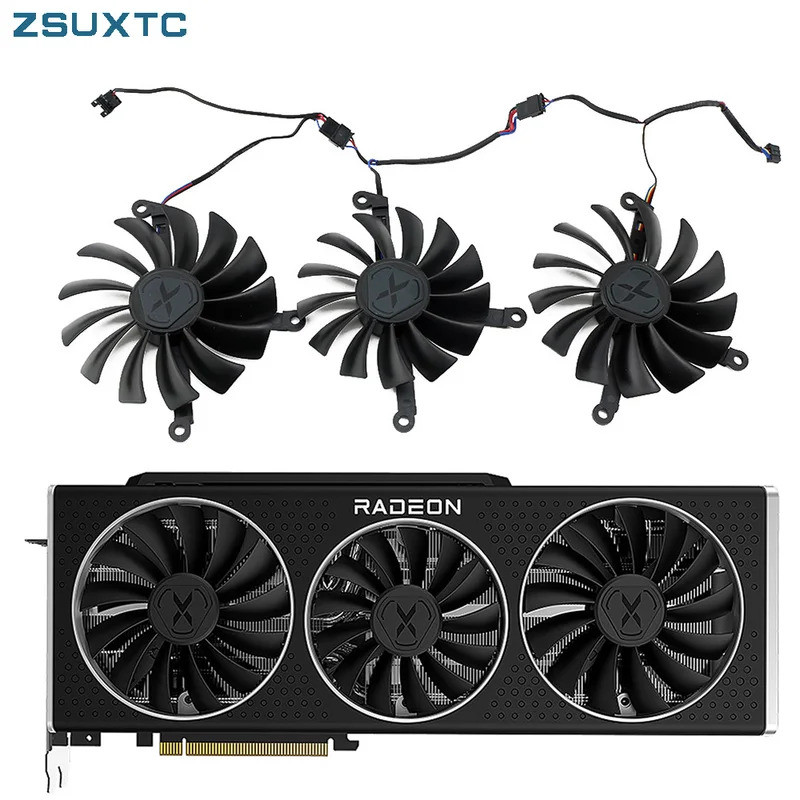 Quạt làm mát HL CF9015U12D CF1015U12D 6900XT cho XFX Speedster QICK MERC 319 AMD Radeon RX 6900 XT U
