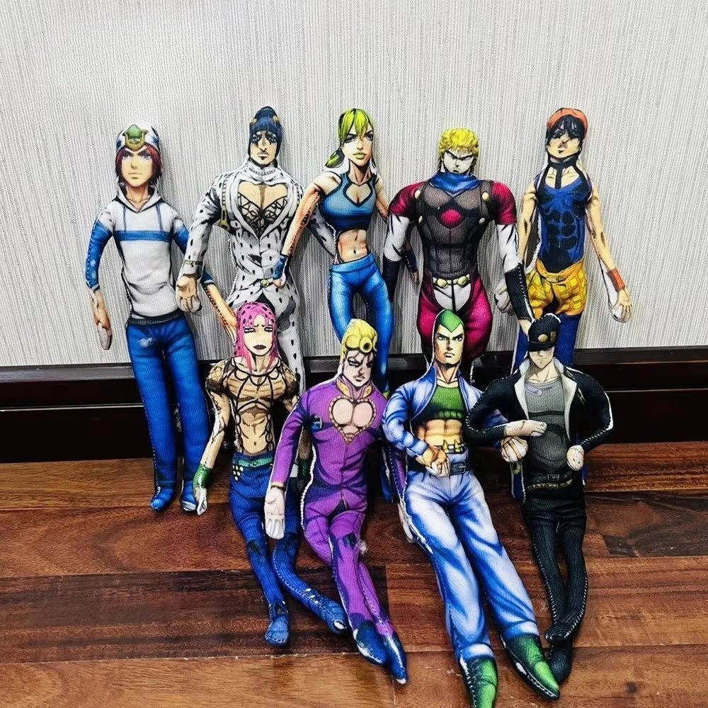 Anime jojo Giorno Giovanna Kujo Jotaro Cosplay Sang Trọng Búp Bê Nhồi Bông Di Động Trừu Tượng Dây Bộ