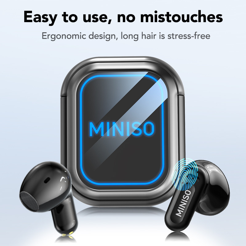 Bảo hành 1 năm Tai nghe dịch thuật ngôn ngữ MINISO MS109 Tai nghe Bluetooth không dây AI Hỗ trợ tai nghe thể thao 135 ngôn ngữ Dịch ngôn ngữ thời gian thực IPX5 Giảm tiếng ồn chống nước | BigBuy360 - bigbuy360.vn