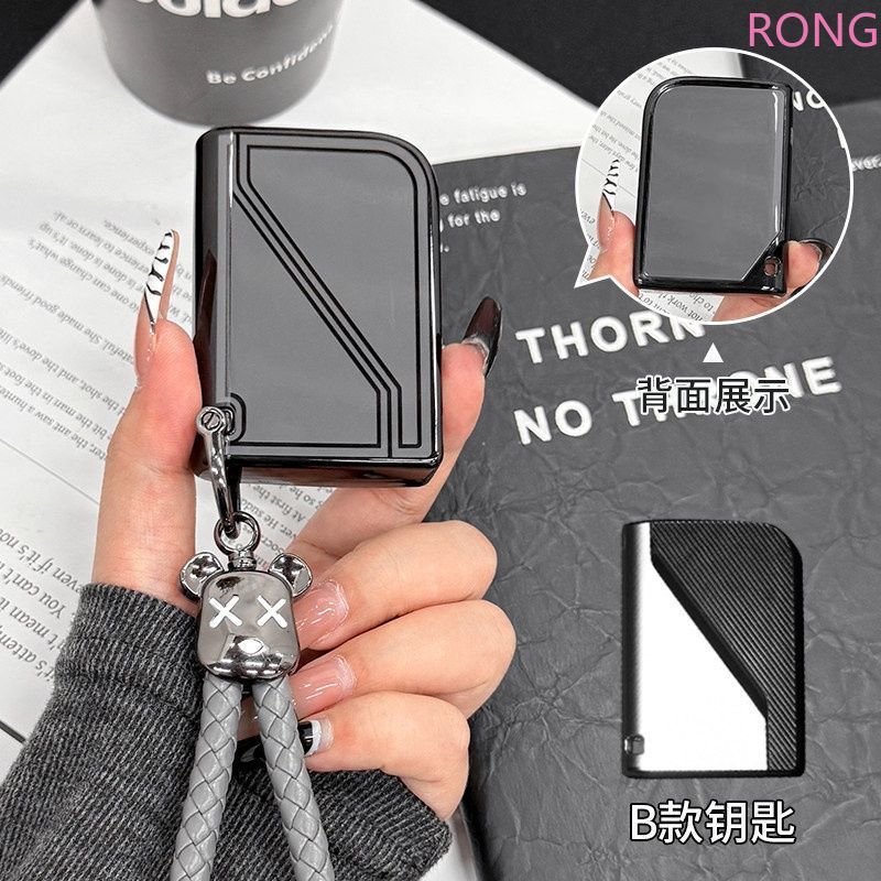 Dành Cho LYNK CO LYNK & CO 05 09 01 06 02 03 Mới TPU Chìa Khóa Ô Tô Fob Bao Từ Xa Vỏ Vỏ Nhẫn Giá Đỡ 