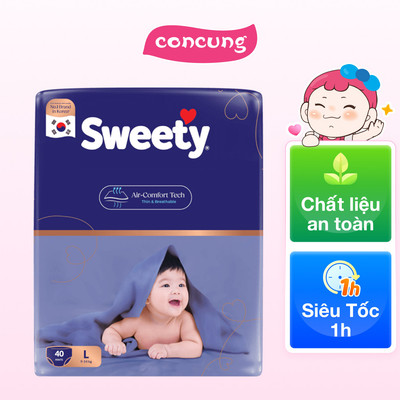 Combo 2 Tã quần Sweety cỡ L 40 miếng