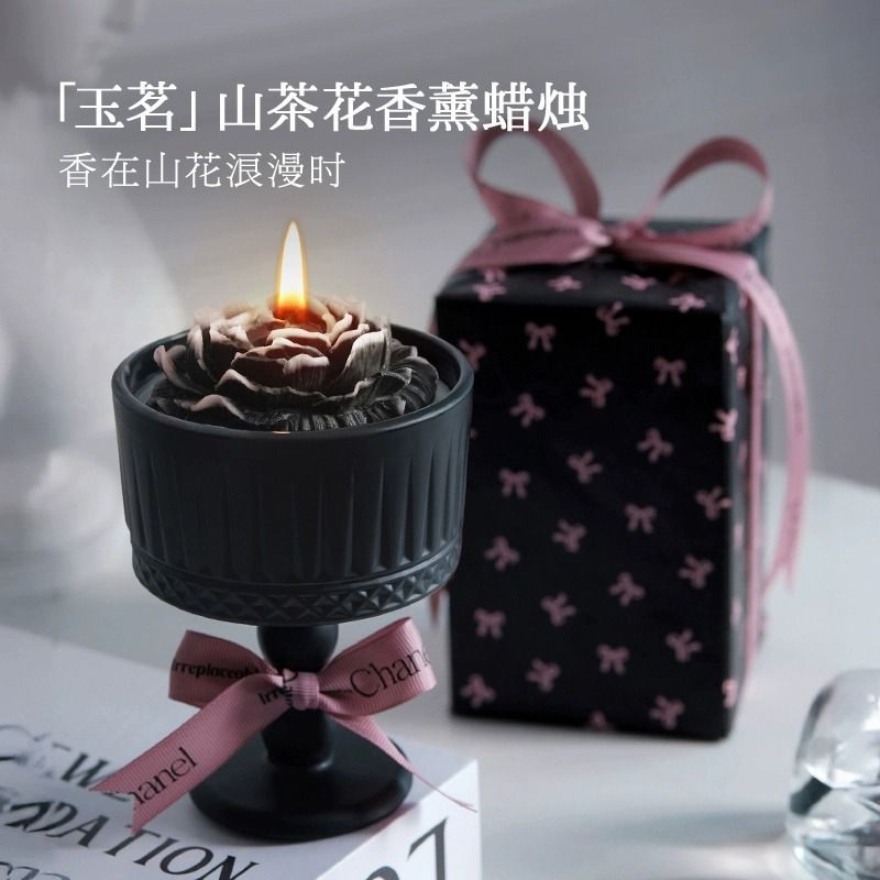 Jasmine Camellia Hộp Quà Tặng Nến Thơm Hộ Gia Đình Trong Nhà Ba Ngày Quà Tặng Sinh Nhật Cô Gái Bạn G