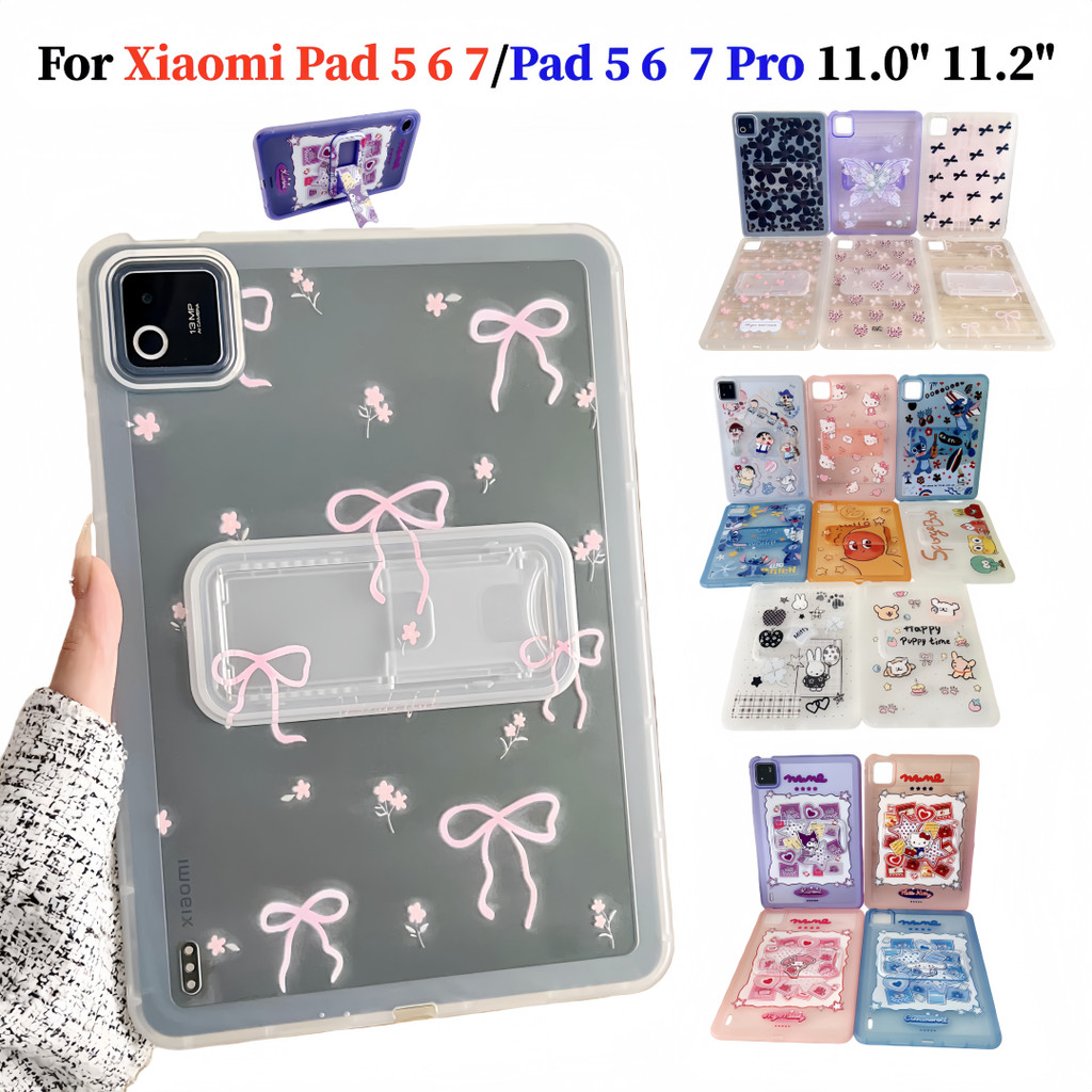 Dành Cho Xiaomi Pad 5 6 7 Pro 11.0 "11.2" Mi Pad 6s Pro 12.4 "Thời Trang Hoạt Hình Dễ Thương Họa Tiế