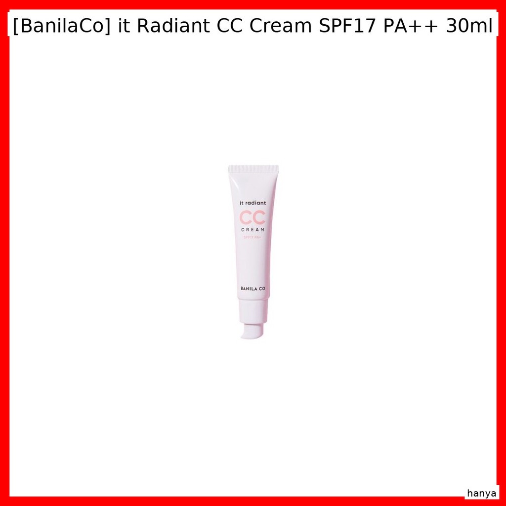 [BanilaCo] it Radiant CC Cream SPF17 PA + + 30ml / Luminous, Sun protec của hanya