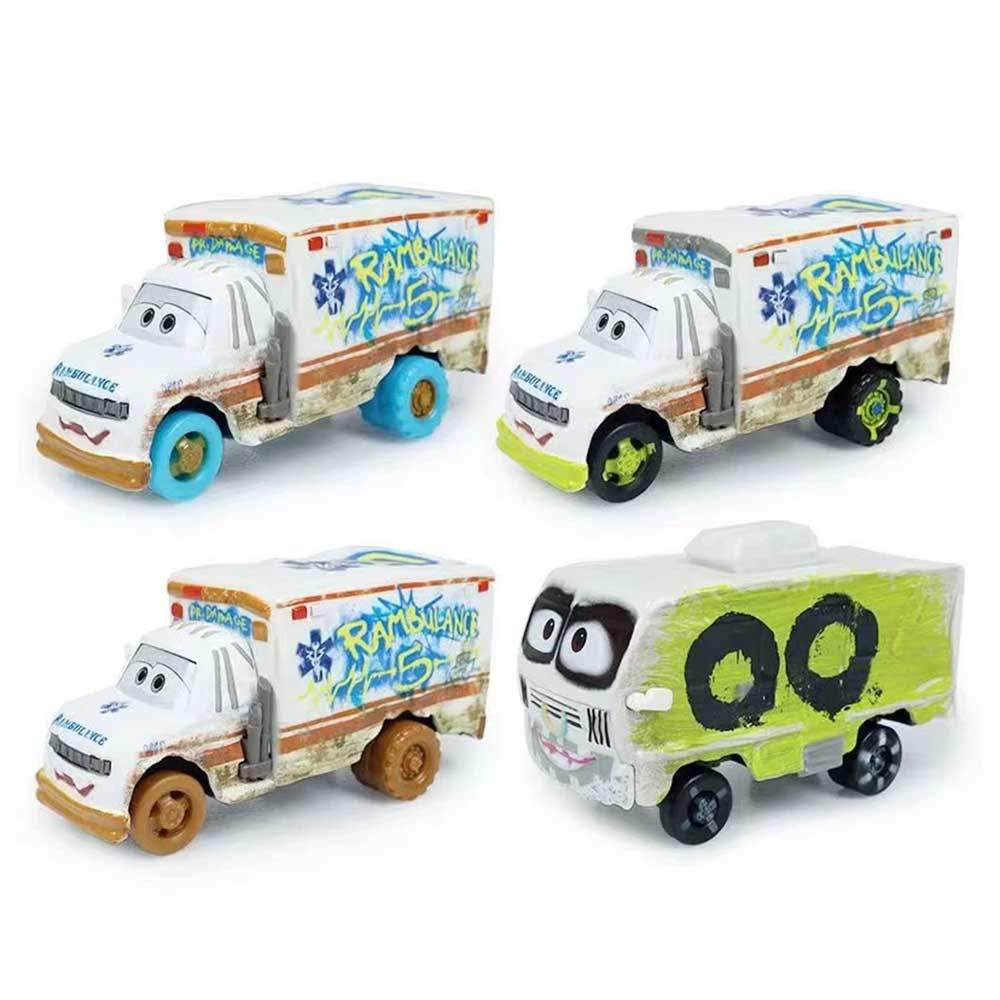 Pixar Cars 3 Miss Fritter Frank Lightning McQueen Diecast Metal Vehicle Car