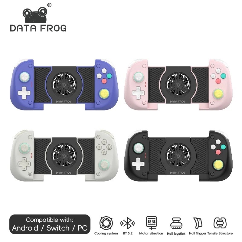 Bộ điều khiển chơi game không dây DATA FROG X3 Bộ đôi cho điện thoại thông minh 2 người chơi Co op T