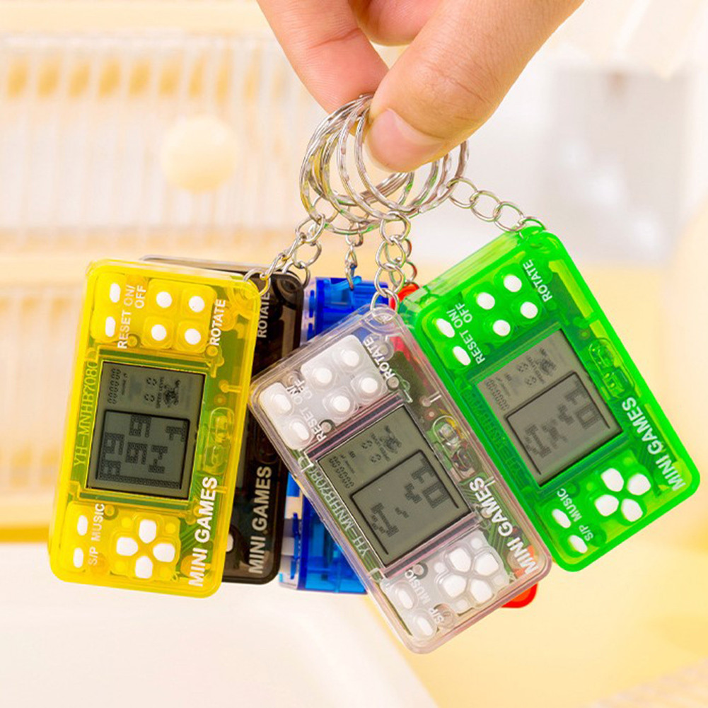 < 2025 MỚI > Móc khóa máy chơi Game cầm tay Mini Retro: Niềm vui hoài cổ & Nhiều trò chơi!