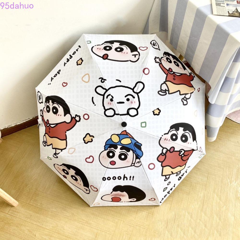 DAHUO Crayon Shin Chan Ô Tự Động, Chó In Chữ Crayon Shin Chan Gấp Ô Chống Nắng, Phim Hoạt Hình Thời 