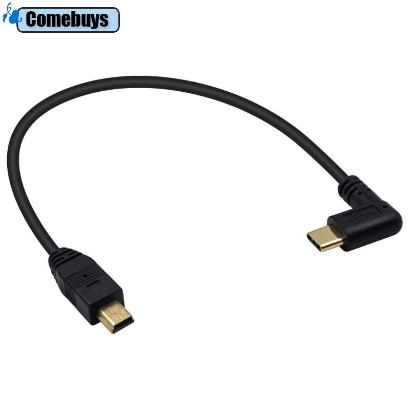Com * Cáp chuyển đổi USB sang Type C 90 độ USB 3 1 Type C sang MiniUSB chuyển đổi
