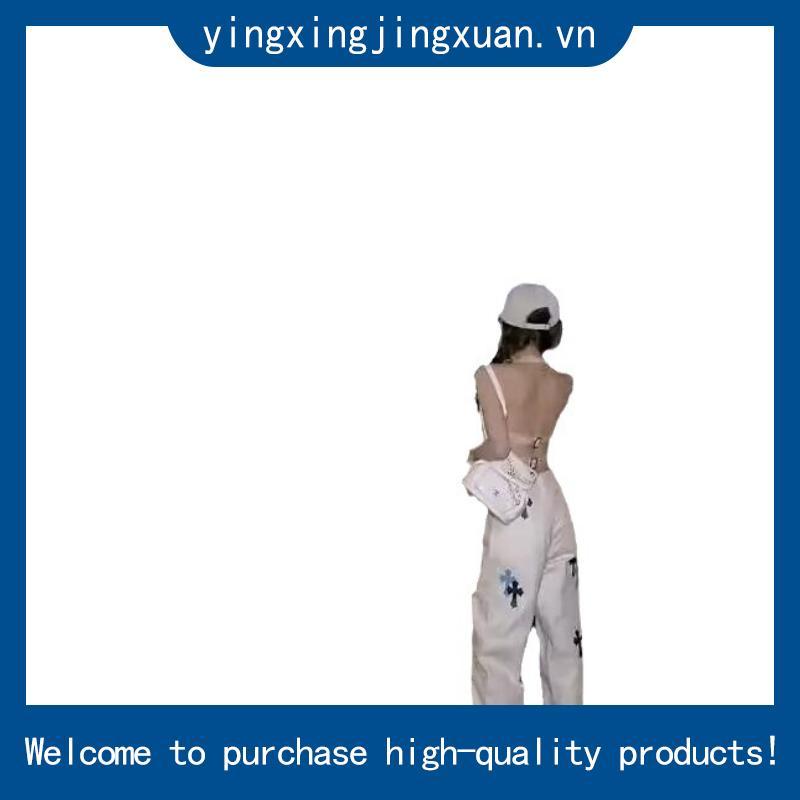 Chrome Hearts Quần Jean Ống Đứng Dáng Rộng Phối Rách Bằng Chrome Hearts Miss Titi 124