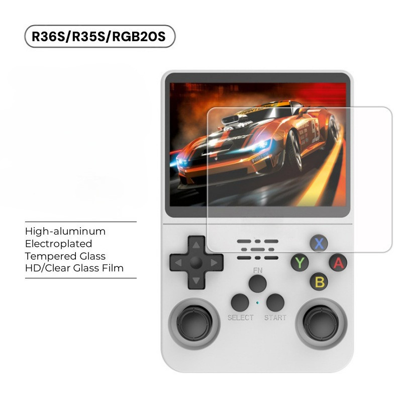 Vỏ bảo vệ màn hình bằng kính cường lực cứng cho phụ kiện bảo vệ bảng điều khiển trò chơi cầm tay R36