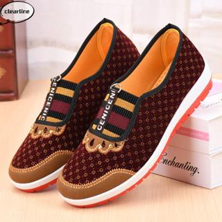 Giày Vải CLEARLINE, Giày Vải Bắc Kinh Cũ Cũ Bắc Kinh, Nóng Thoáng Khí Miệng Tròn Giày Vải Miệng Tròn Thường Xuân Thu Đông