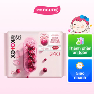 Băng vệ sinh Kotex Nam Việt Quất siêu mỏng cánh 24cm (8 miếng)