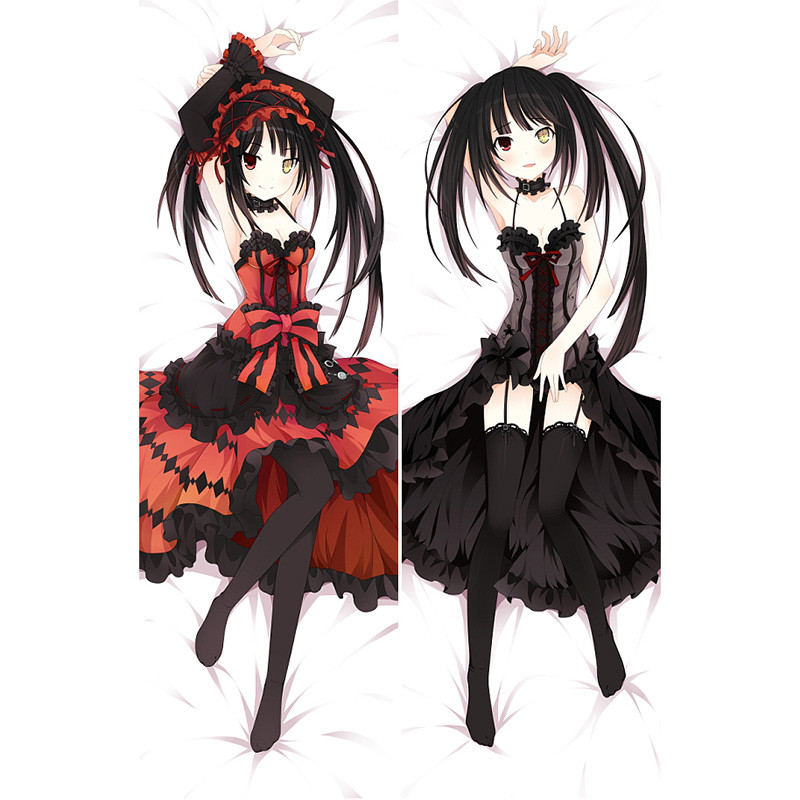 Date A Live Tokisaki Kurumi Dakimakura Vỏ Gối Ôm Thân Gối