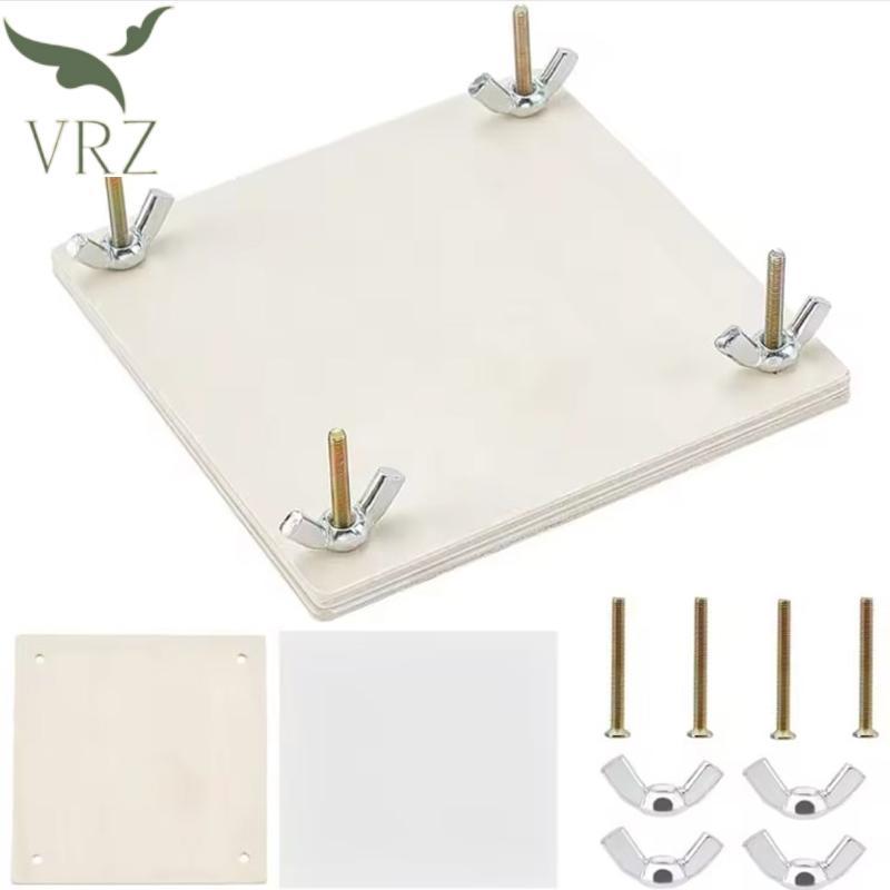 Bộ dụng cụ ép hoa gỗ VRZ Bộ bảo quản cây và lá 4x4 Inch để làm dụng cụ ép khô Thủ công DIY Giáo dục 