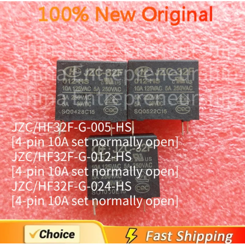 5 CHIẾC JZC / HF32F-G-005-HS JZC / HF32F-G-012-HS JZC / HF32F-G-024-HS 4PIN 4A 10A chip rơle ic