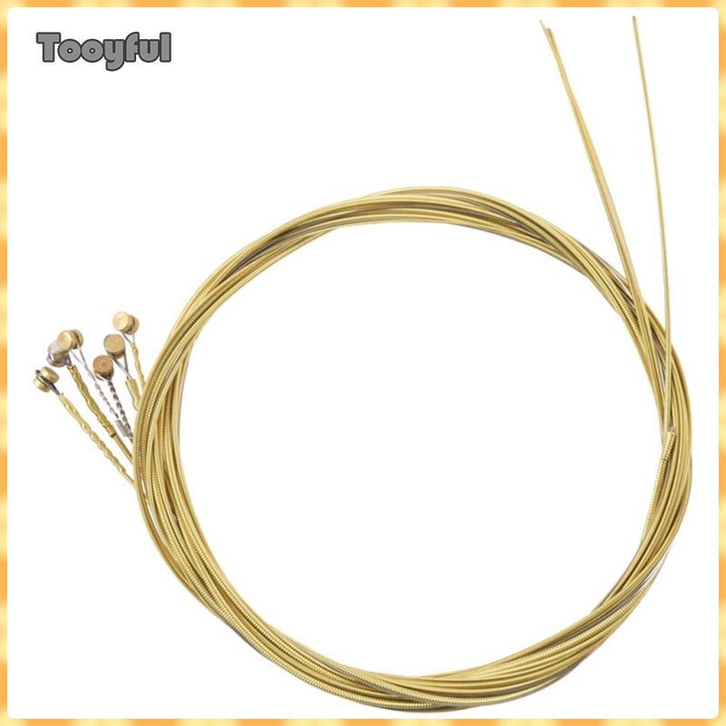Gói 6 dây thép đàn guitar acoustic thay thế phụ kiện cũ bị hỏng cho đàn guitar acoustic