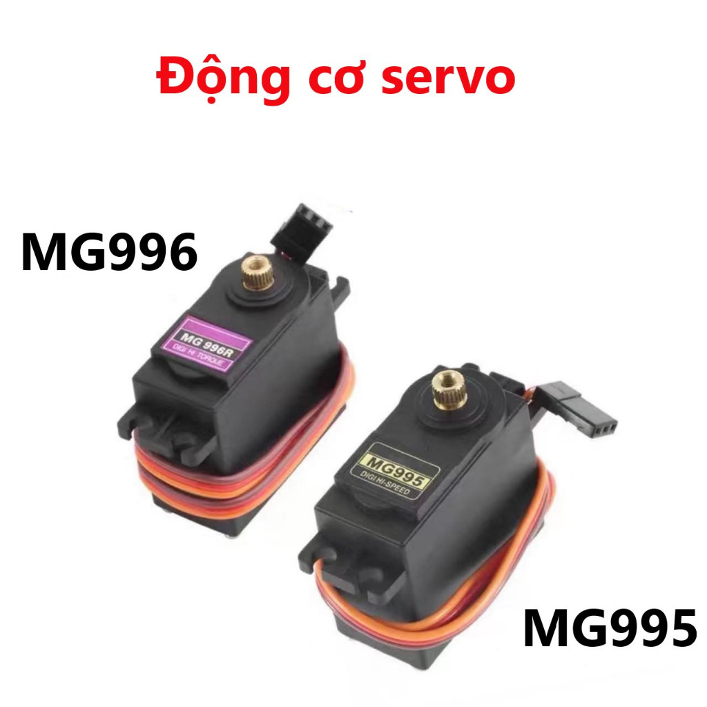 Động cơ servo MG995 MG996 180 độ - 50% Bánh răng kim loại đồng siêu khỏe 13Kg/cm, điện áp hoạt động 