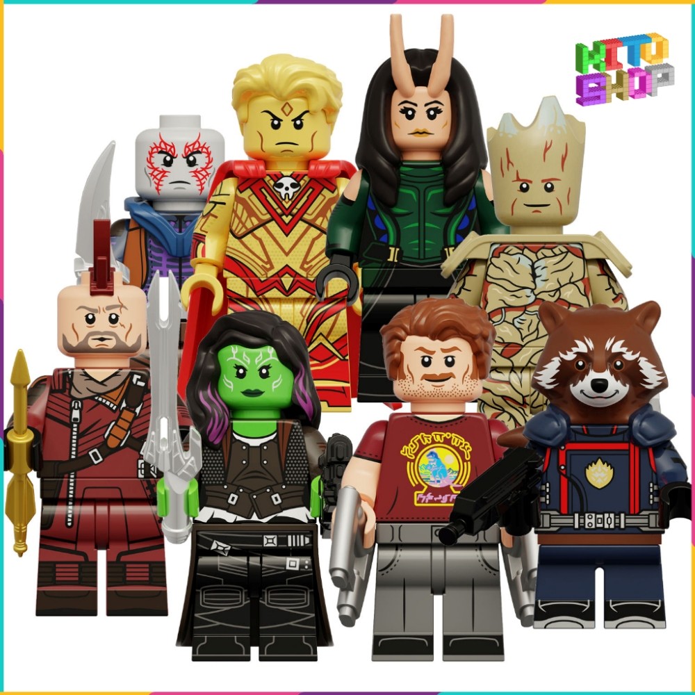 Đồ Chơi Marvel Vệ Binh Giải Ngân Hà Mô Hình Groot Star Lord Gamora Ant Nhân Vật Galaxy Toy Quà Tặng